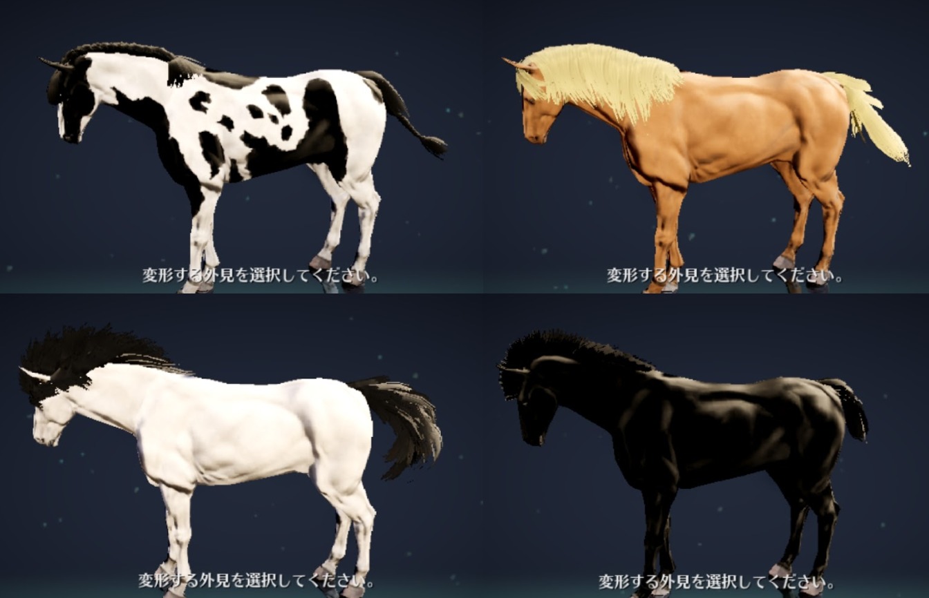 黒い砂漠モバイル 馬 6世代 外見